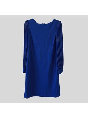 Shelby & Palmer Women Long Sleeve Round Neck Shift Dress Size 8
